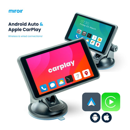 5” Apple Carplay & Android Auto Car Stereo with Bluetooth, Voice Control and Navigation, New