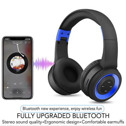 Noise Cancelling Bluetooth Headphones Wireless over Ear Folding Rechargeable Headset with Mic, TR905