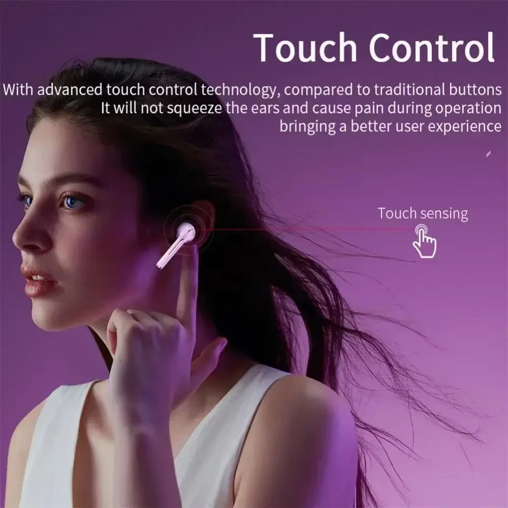 Earbuds True Wireless Earphone Noise Cancelling Update Bluetooth 5.3 Headset HD Music Headphone In-Ear Handsfree with Mic