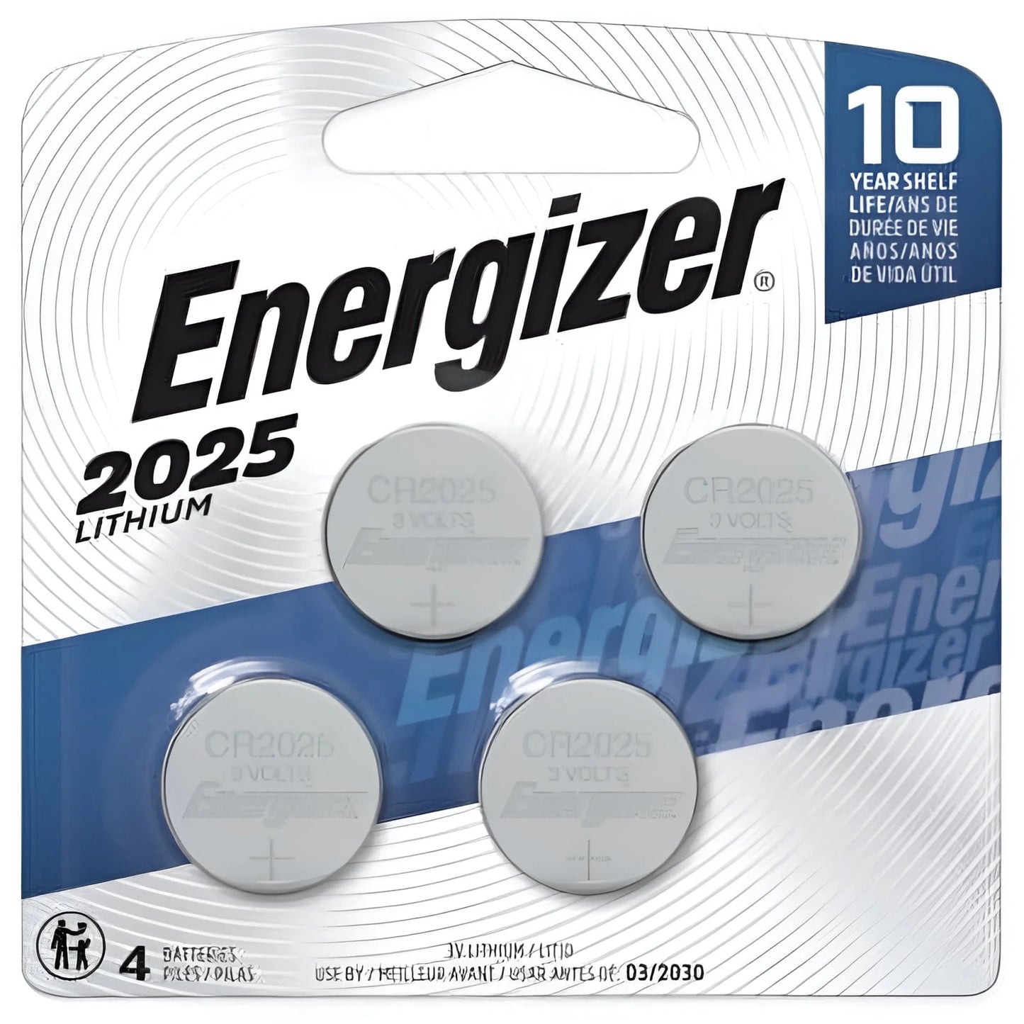 2025 Lithium Coin Battery, 4 Pack