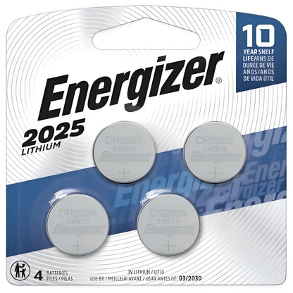 2025 Lithium Coin Battery, 4 Pack