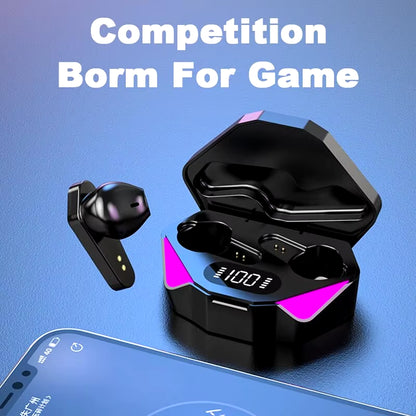 X15 TWS Wireless Bluetooth Headset LED Display Gamer Earbuds with Mic Wireless Headphones Noise Cancelling Bluetooth Earphones