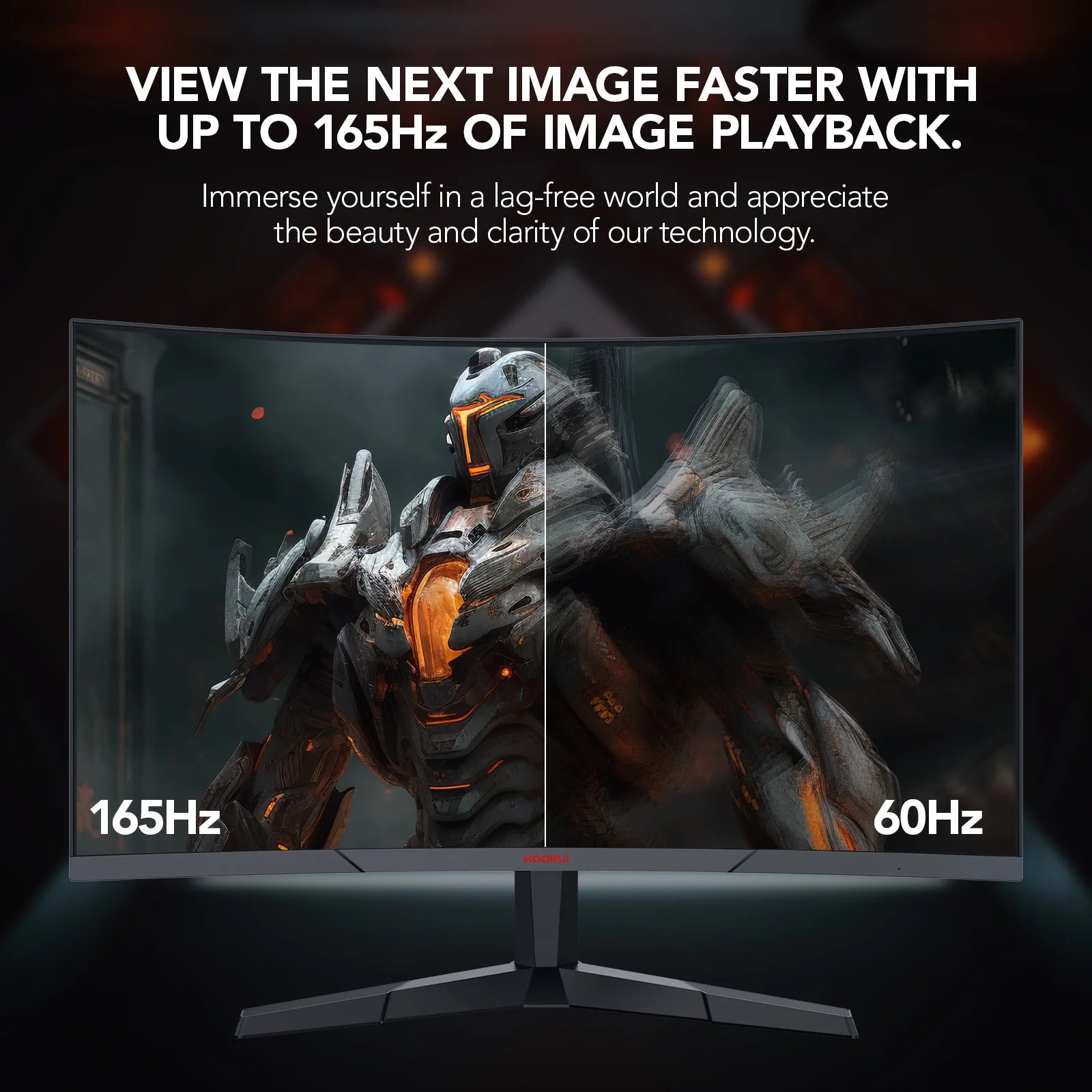 27 Inch Curved Gaming Monitor, 165Hz FHD Computer Monitors, 100% Srgb,Adaptive Sync,27E6C