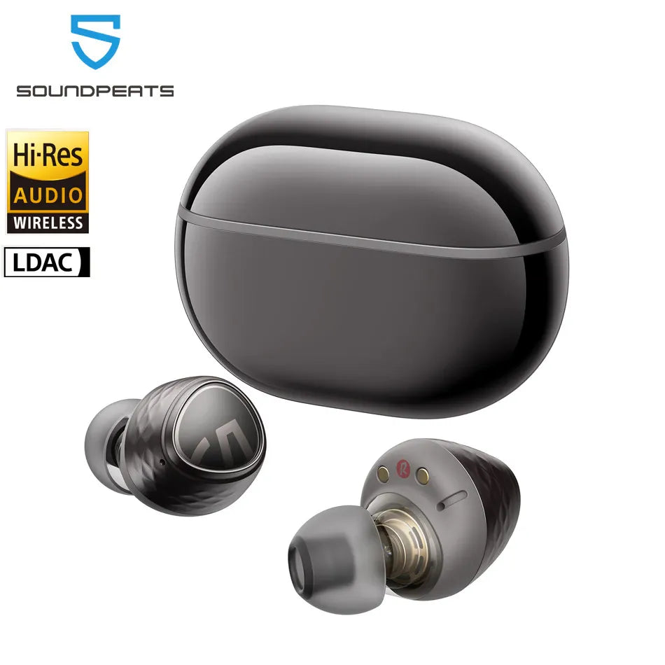 Engine4 Hi-Res Bluetooth 5.3 Wireless Earbuds with LDAC, Coaxial Dual Dynamic Drivers for Stereo Sound, Total 43 Hrs